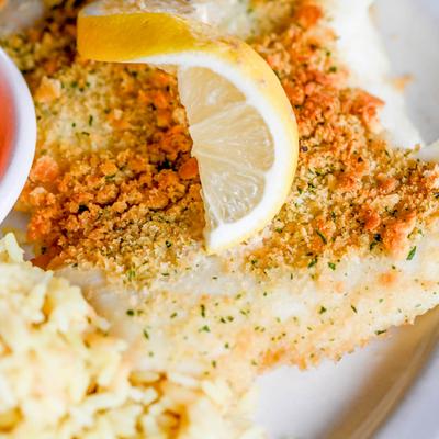 Baked Haddock.