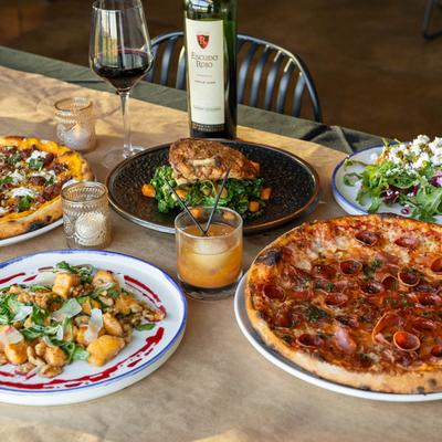 Various types of dishes and drinks