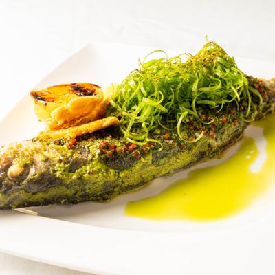 Chimichurri branzino.