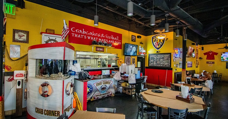 Interior space, seating area