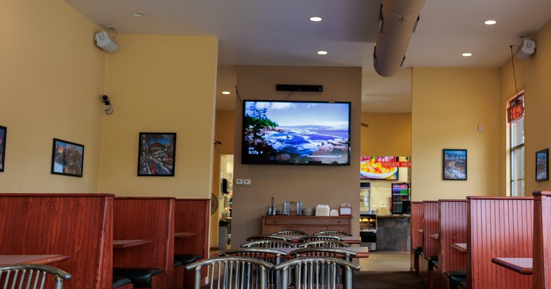 Interior, dining area