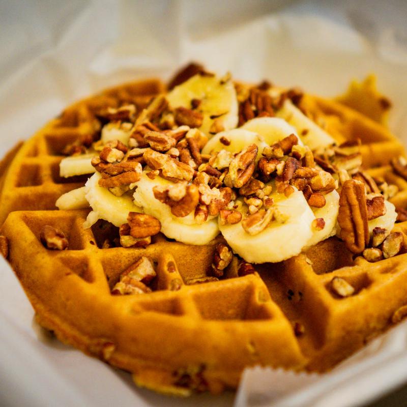 Pecan Banana Caramel Waffle photo