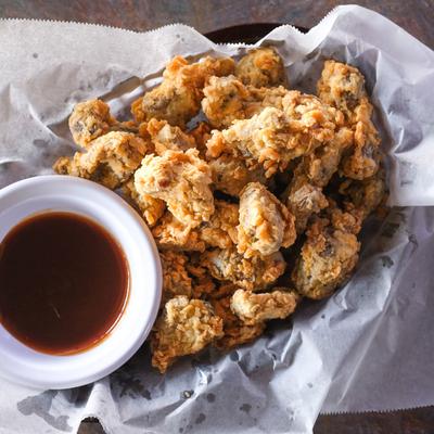 Gizzards, served, top view