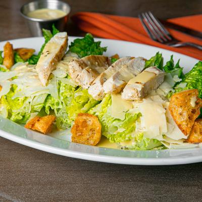 Grilled chicken Caesar salad.