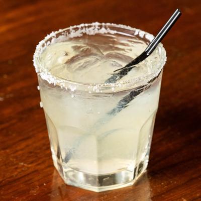 Margarita cocktail, served.