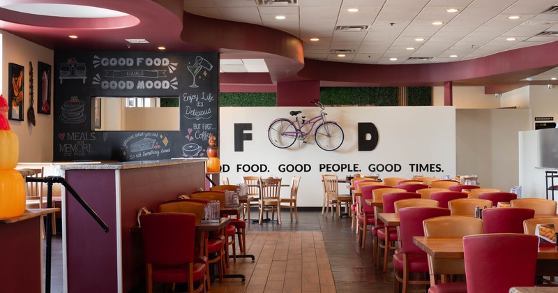 Interior, seating and bar areas