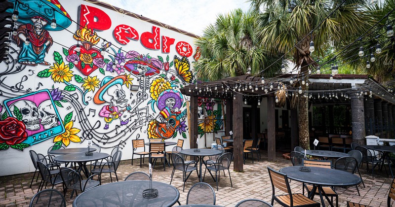 Exterior seating and dining area