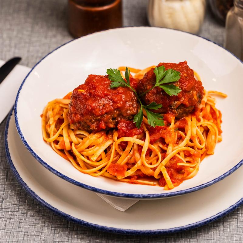 menu item 27 of 42, Meatballs & Linguine