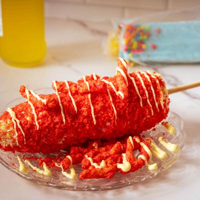 Elote Mexican street corn.