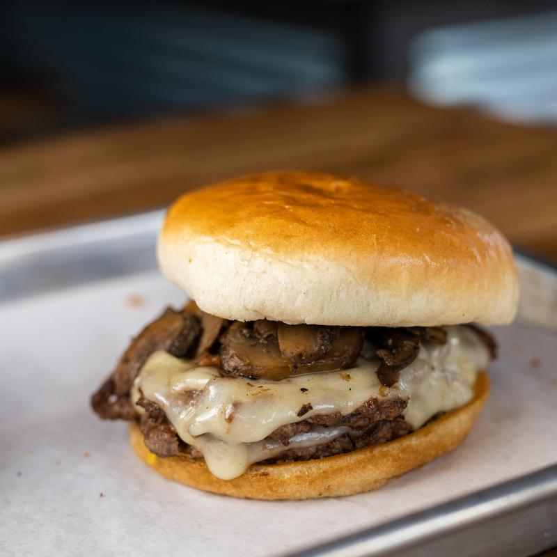 Mushroom Swiss Burger photo
