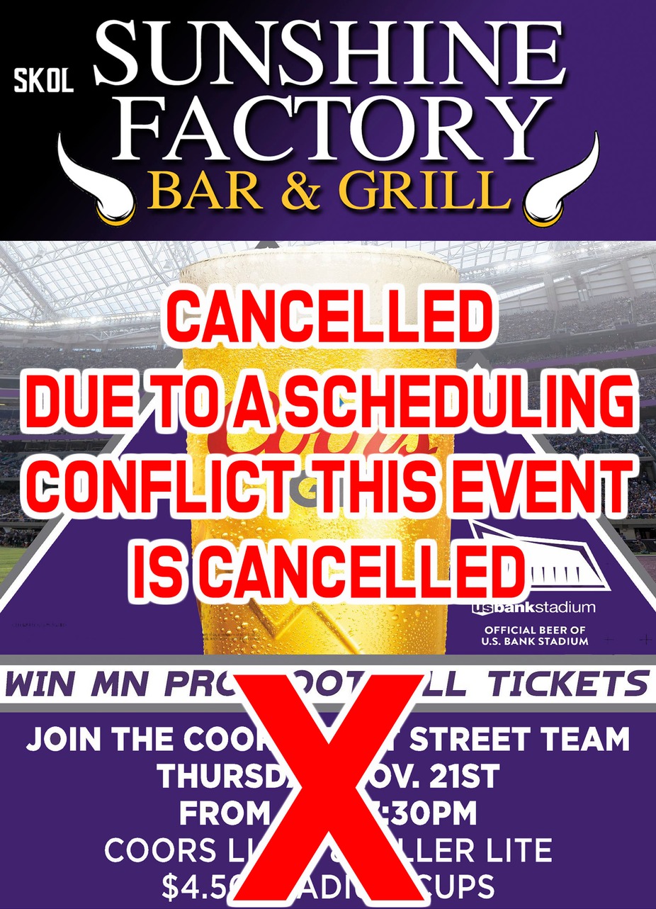 STREET TEAM VISIT CANCELLED DUE TO SCHEDULING CONFLICT event photo