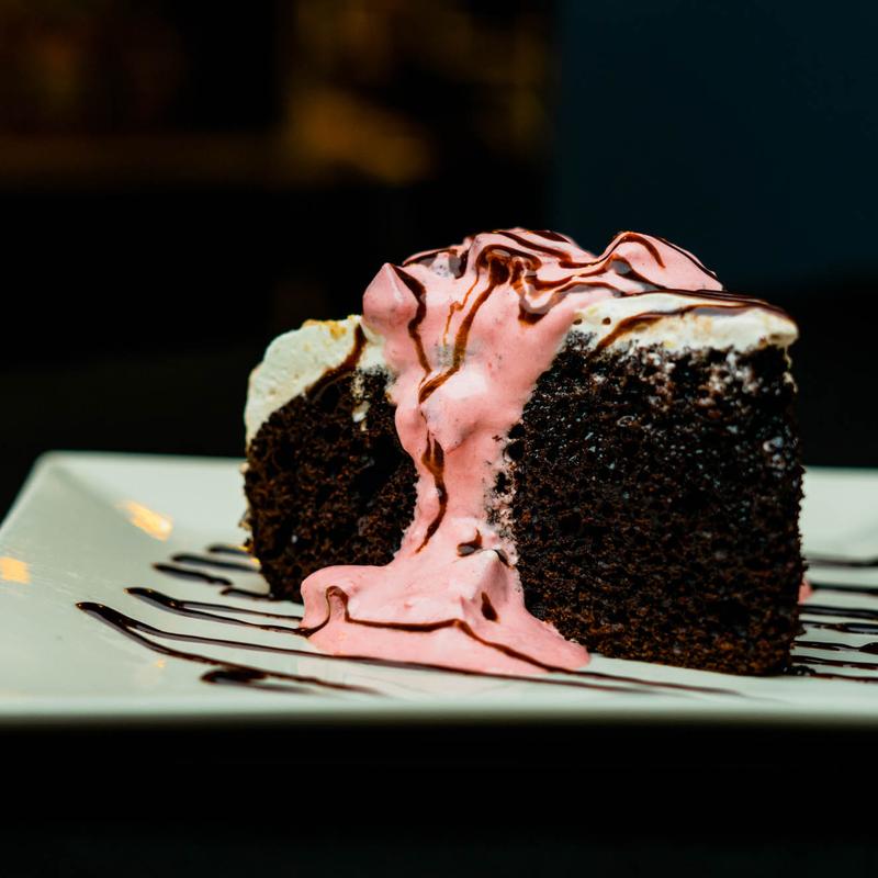 Strawberry Chocolate Kahlua Cake photo