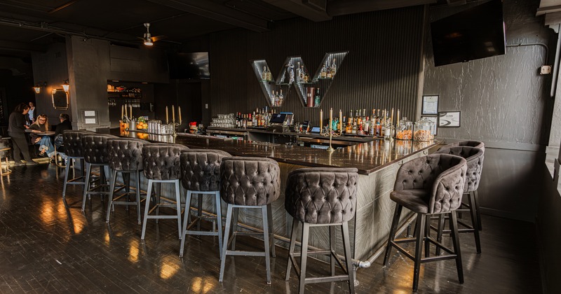 Interior, bar, chairs around