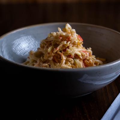 Spicy crab salad.