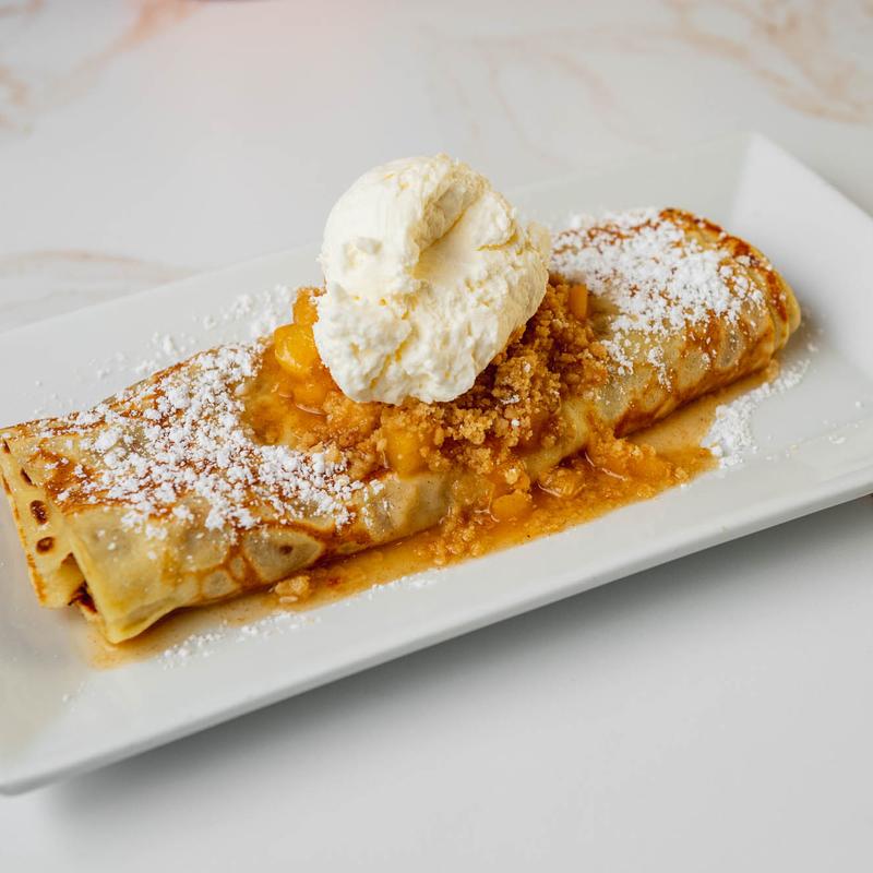 Peach Cobbler Crêpe photo