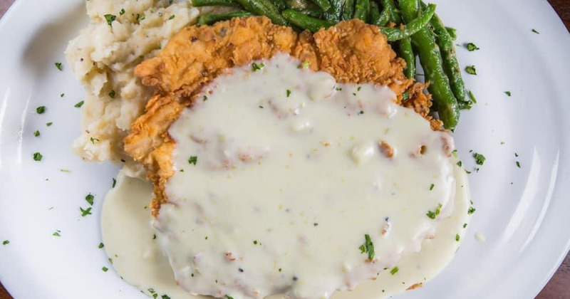 Fried chicken and mashed potatoes
