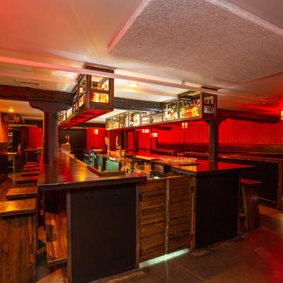 The restaurant's interior.