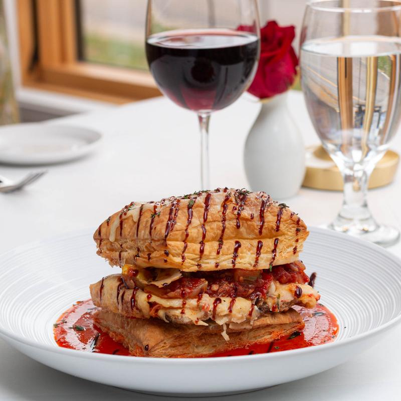 Onion Boursin Tart Tarte aux oignons et au Boursin photo