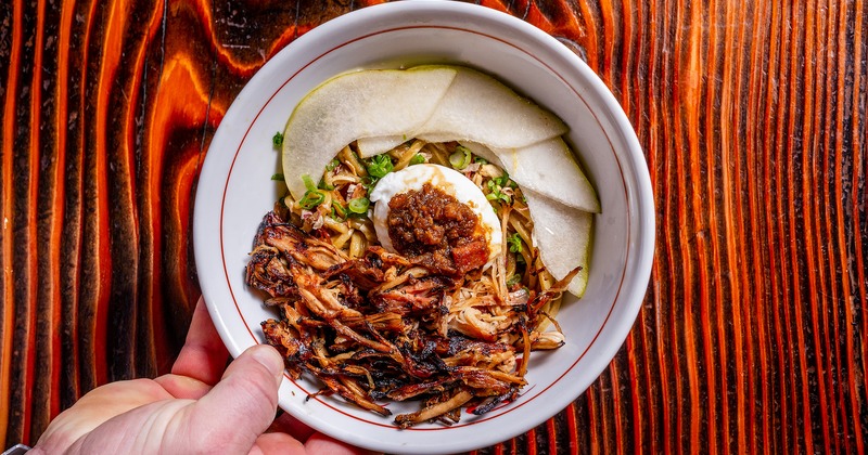 A top view of the Shellfish Alert meal