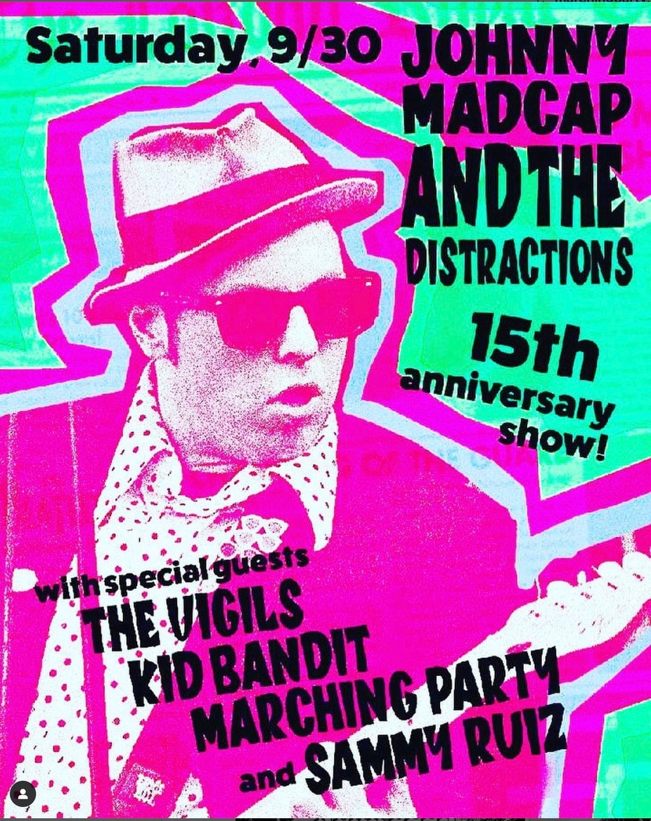 Johnny Madcap and the Distractions 15th anniversary show event photo