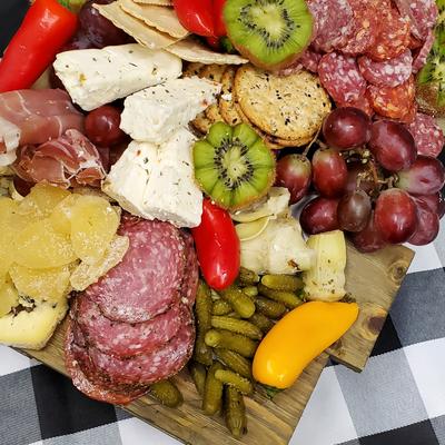 Charcuterie board.