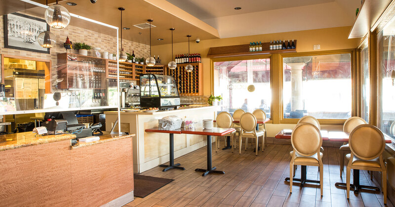 Interior bar and seating area