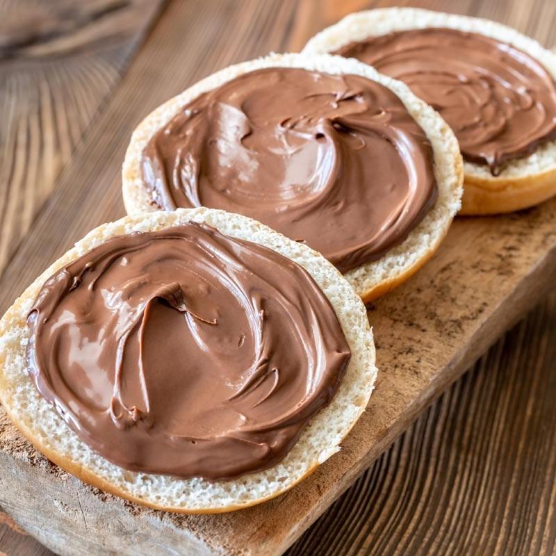 Hand Rolled Bagel with Nutella photo