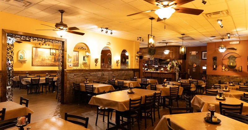 Interior, dining area