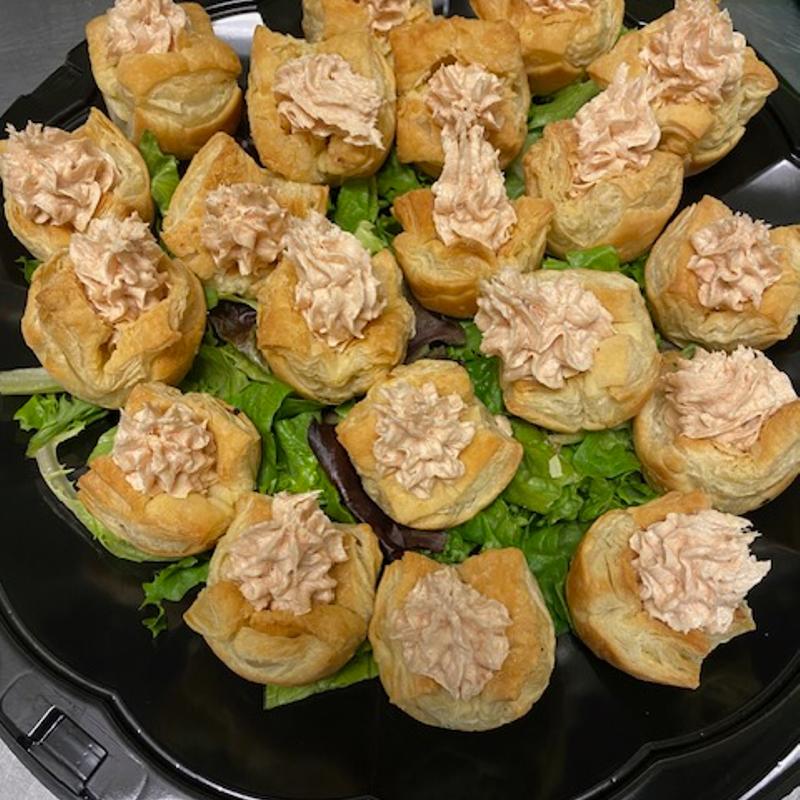 Smoked Salmon Mousse Puff Pastry photo