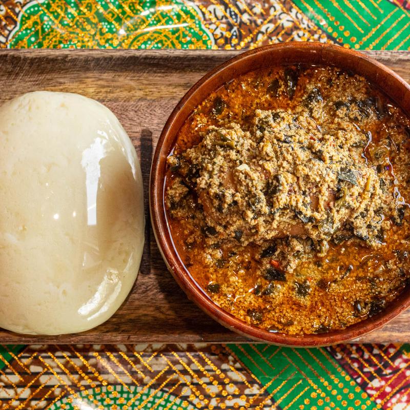 Egusi Soup With Fufu photo