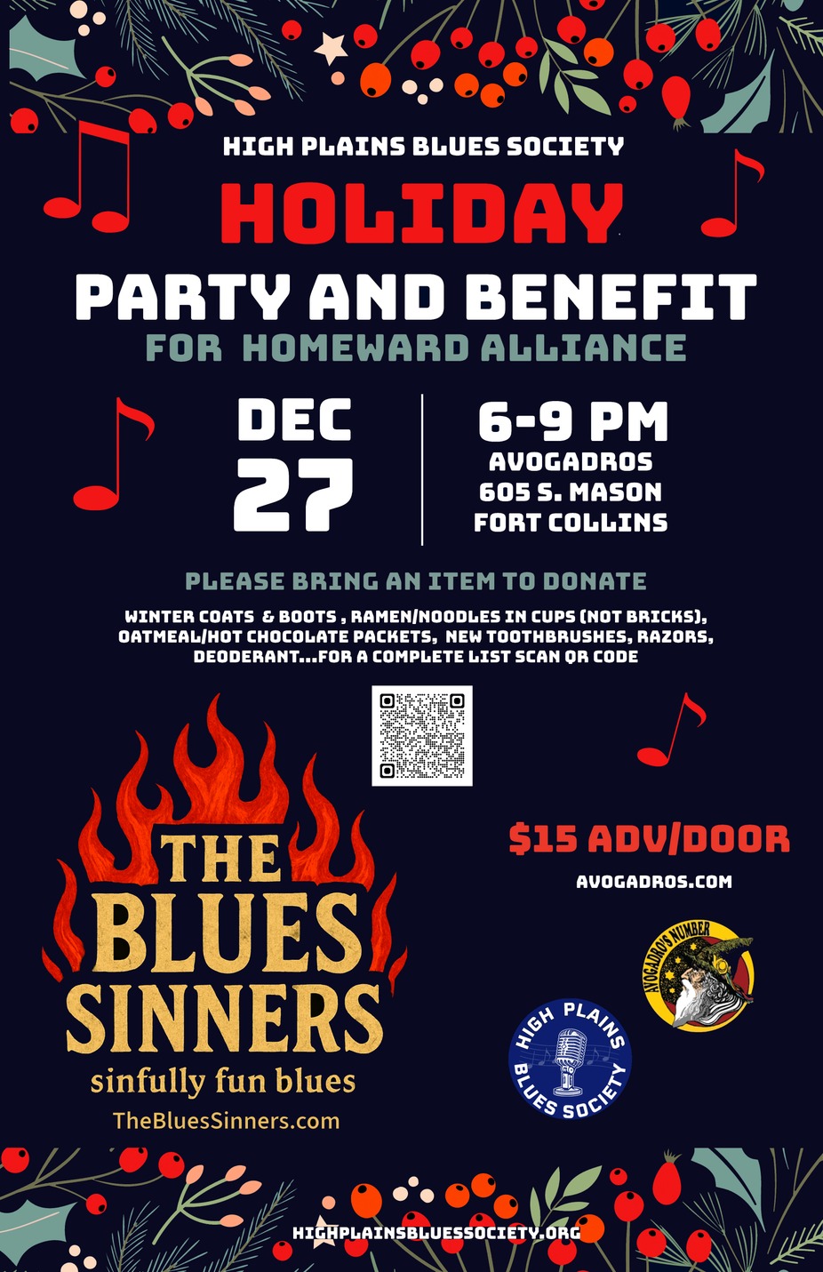 High Plains Blues Society with Blues Sinners event photo