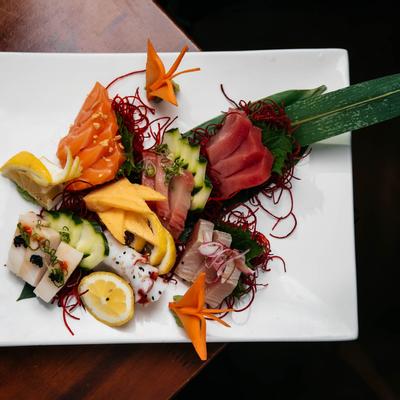 Sashimi Appetizer served