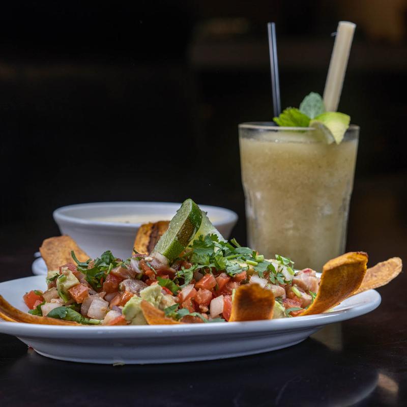 Ahi Tuna Ceviche w / Plantain Chips (GF) photo