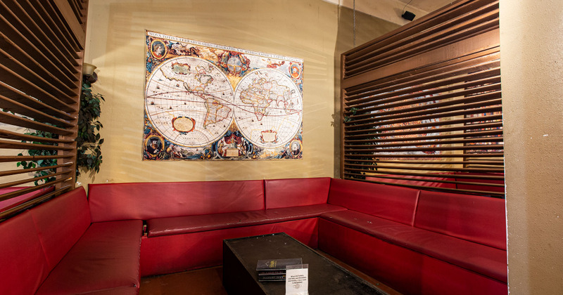 Interior, wall decorations in the back