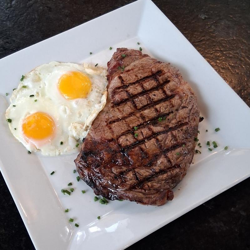 menu item 35 of 102, Seak& Eggs