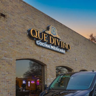 Exterior, cars parked outside of the restaurant.