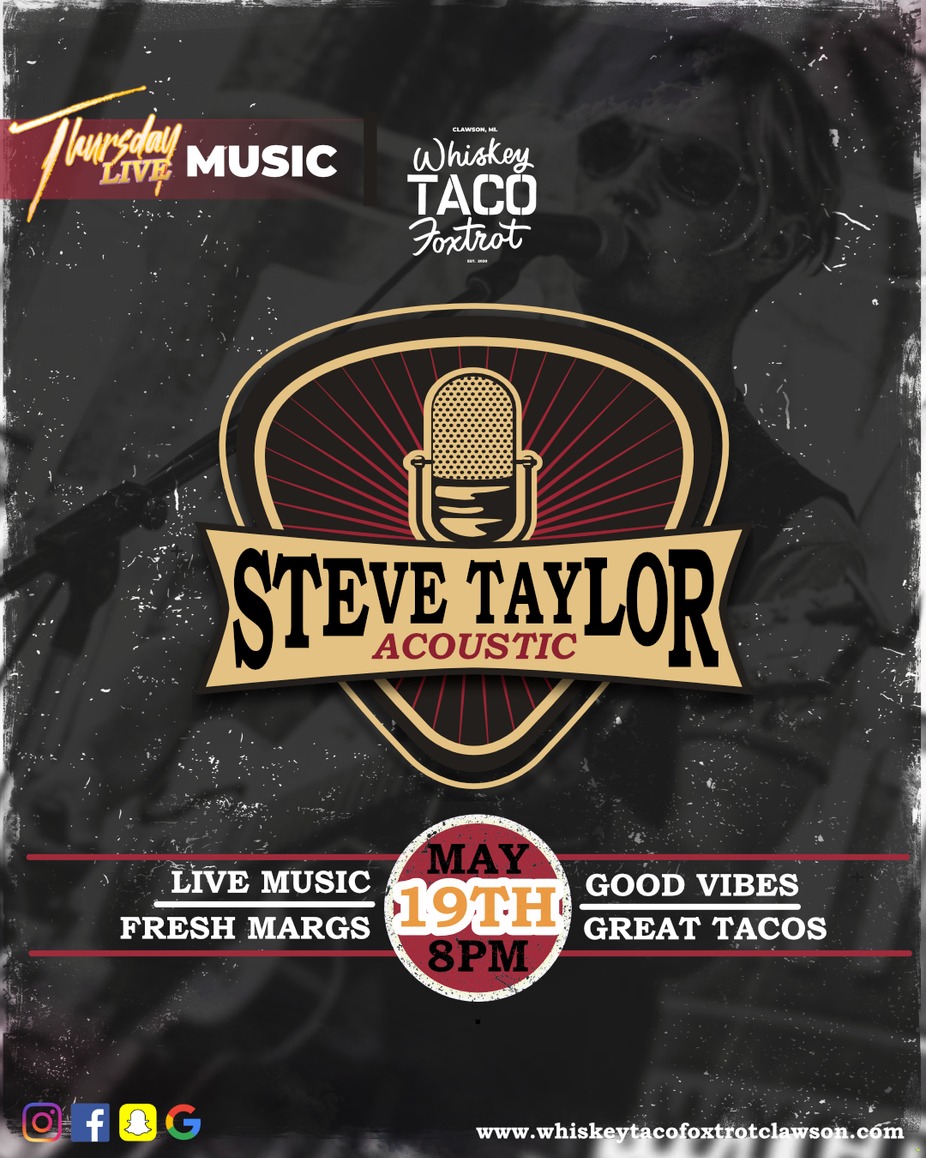 Thursday Live with Steve Taylor! event photo