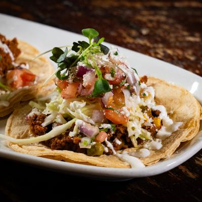 Ground beef tacos.