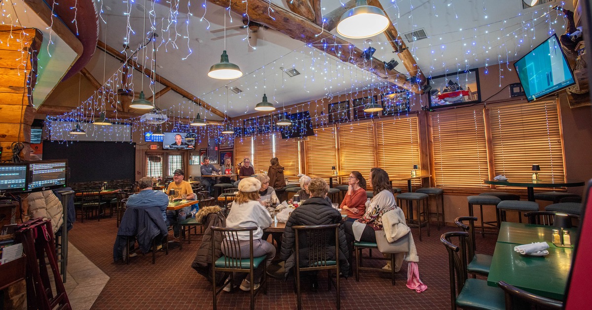 Interior, tables and chairs