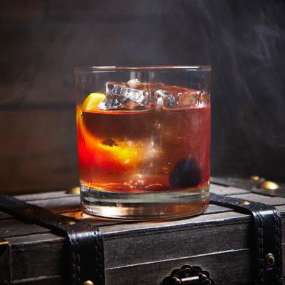 Smoking Old Fashioned.