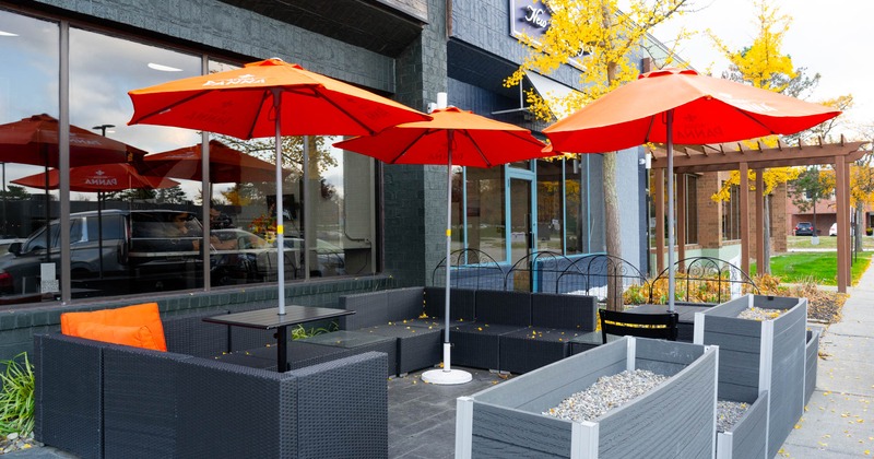 Outdoor patio seating