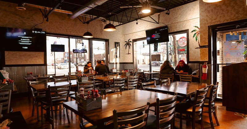 Restaurant interior, main seating area