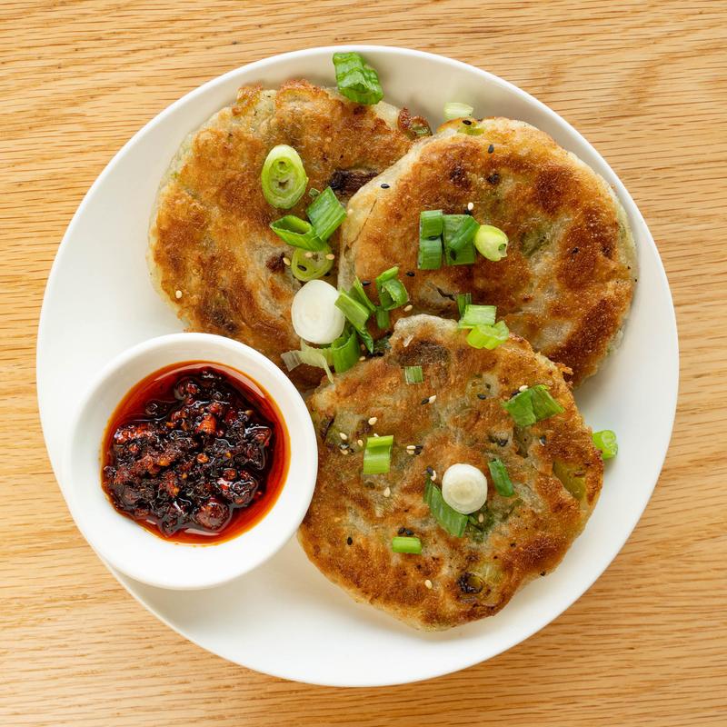 menu item 10 of 29, Scallion Pancakes (V)