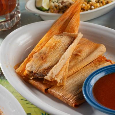 Served tamales.