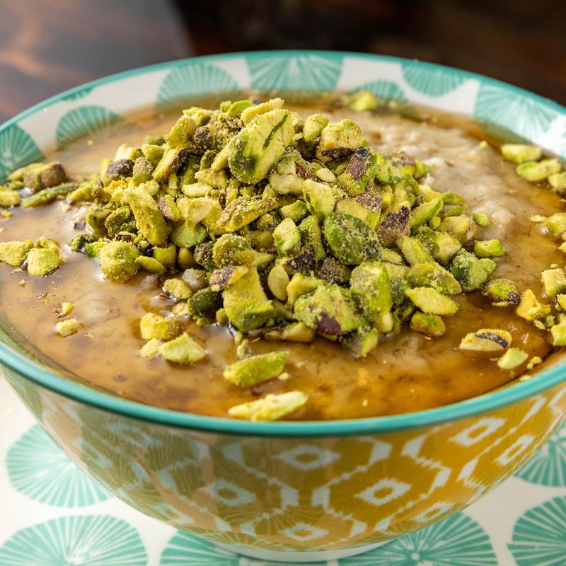 Pistachios Sprinkled Honey photo