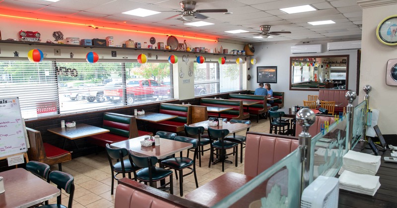 Interior seating area