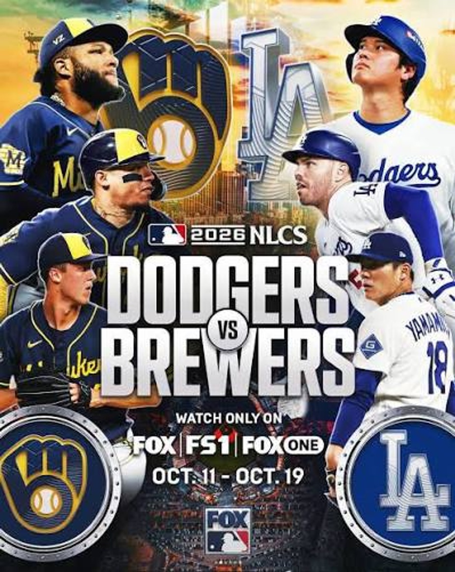 2026 NLCS Playoffs Los Angeles Dodgers Vs Milwaukee Brewers event photo