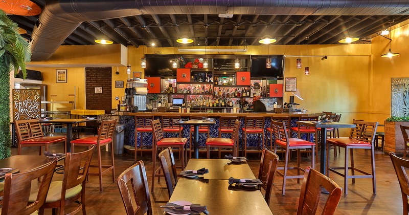 Interior space, dining area and bar