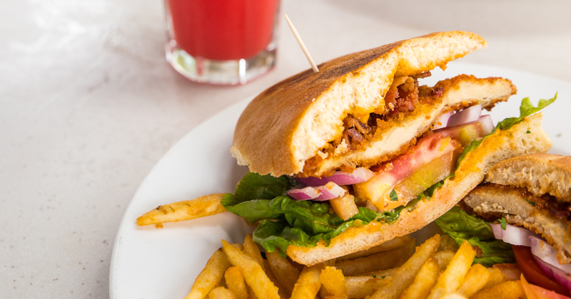 Grilled chicken and fries