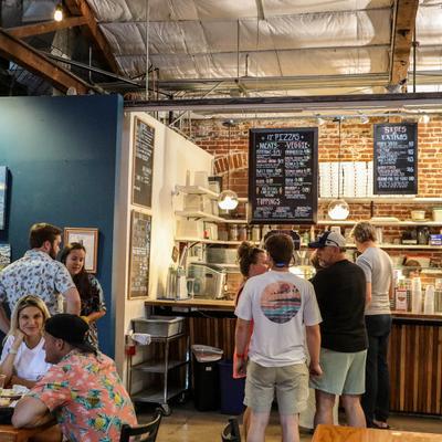 Guests at the restaurant.